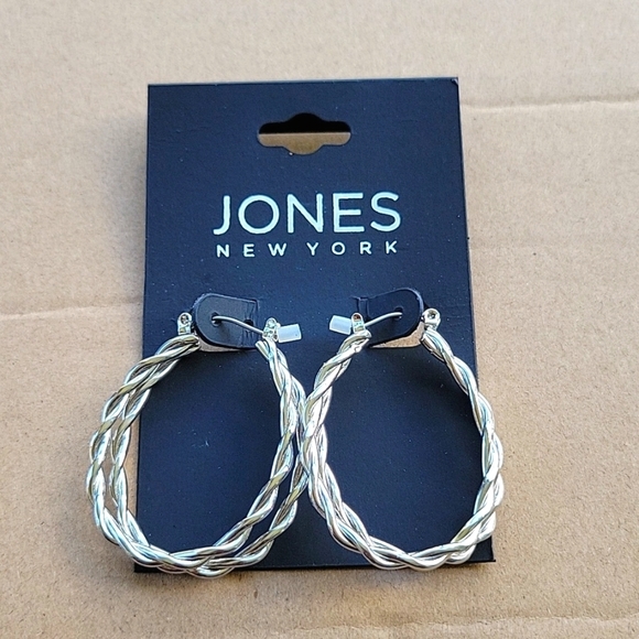Jones New York Twist Hoops - Picture 1 of 3